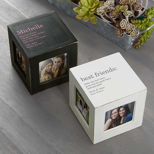 Special Friendship Personalized Photo Cube - Black