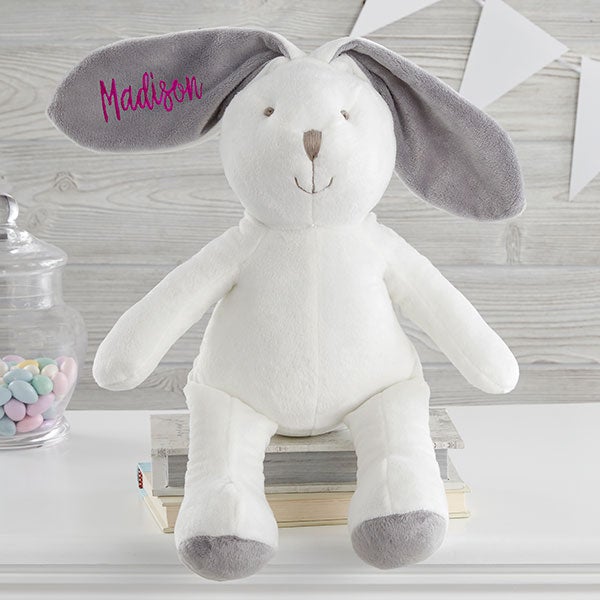 Personalized Bunny - Custom Embroidered 16-inch Plush Bunny - 26311