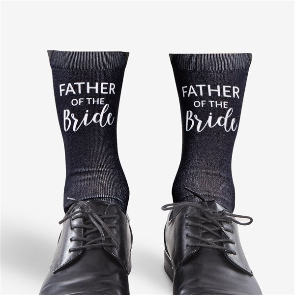 Father Of The Bride Personalized Wedding Socks - 26886