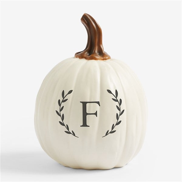 Laurel Initial Personalized Monogram Pumpkins - 27461