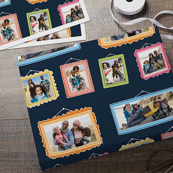 Framed Photo Personalized Wrapping Paper - 27777