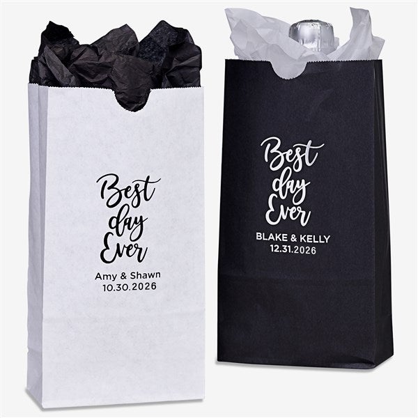 Best Day Ever Personalized Wedding Goodie Bags - 27988D