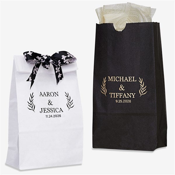 Wedding Laurel Personalized Wedding Goodie Bags - 27989D