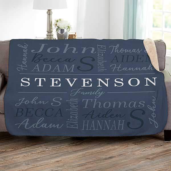 Family Is Everything Personalized Blankets - 28026