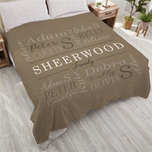 Family Is Everything Personalized Blankets - 28026