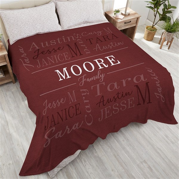 Family Is Everything Personalized Blankets - 28026