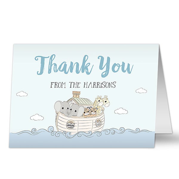 Precious Moments Noah's Ark Personalized Thank You Cards - 28641