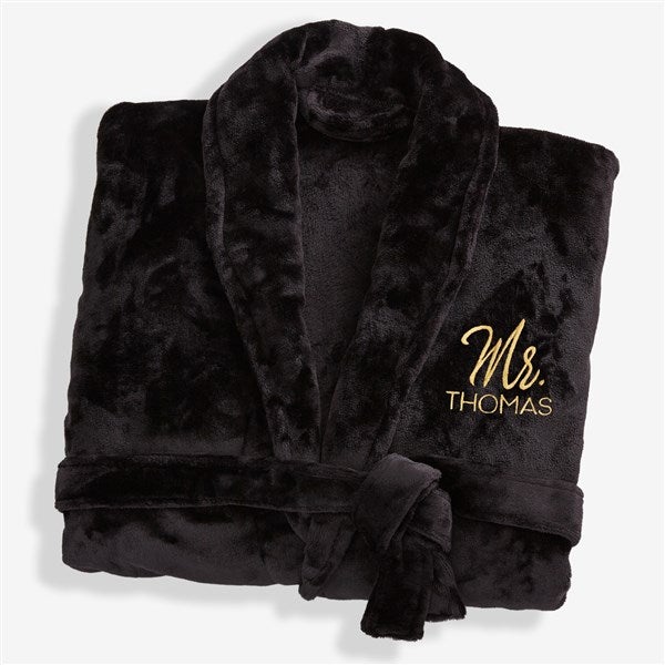 Mr. or Mrs. Embroidered Luxury Fleece Robes - 28709