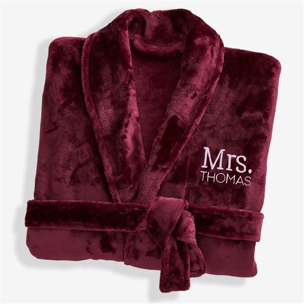 Mr. or Mrs. Embroidered Luxury Fleece Robes - 28709