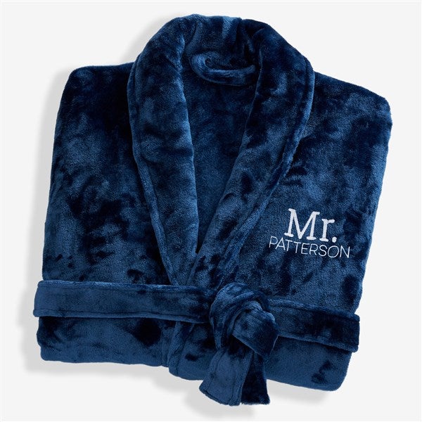 Mr. or Mrs. Embroidered Luxury Fleece Robes - 28709