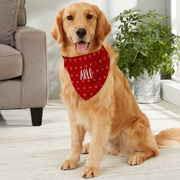 Puppy Heart Personalized Valentine's Day Dog Bandanas - 29310