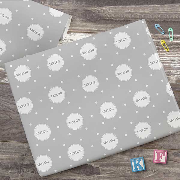 Simple & Sweet Personalized Baby Wrapping Paper - 29695