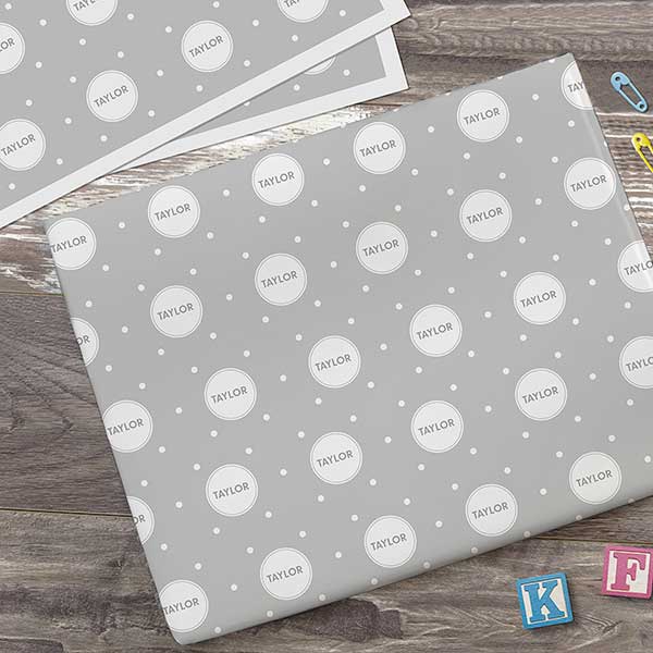 Simple & Sweet Personalized Baby Wrapping Paper - 29695