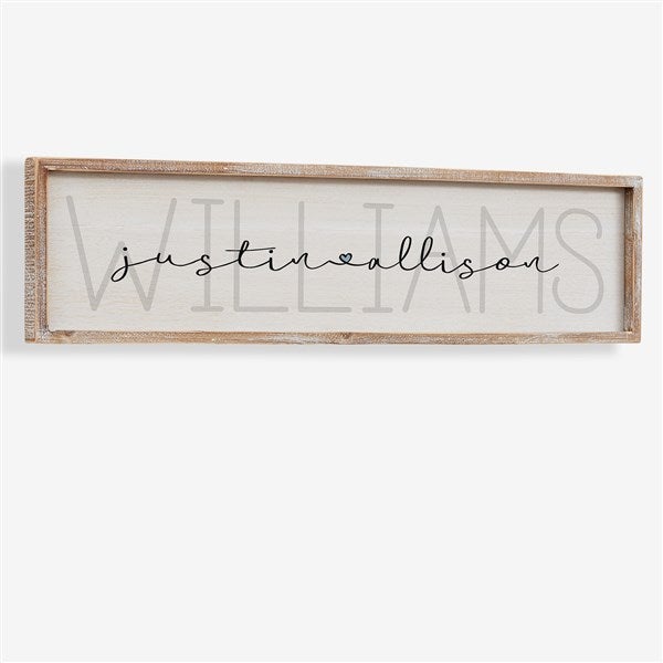 Together Forever Personalized Wedding Wood Frame Wall Art - 29844