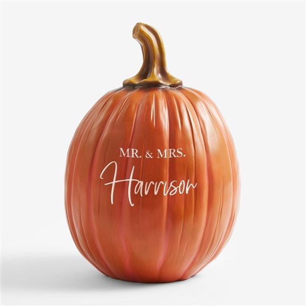 Classic Elegance Personalized Pumpkin Wedding Decorations - 30145