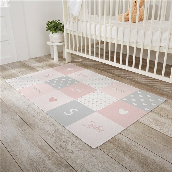 Baby Heart Personalized Nursery Area Rugs - 30367