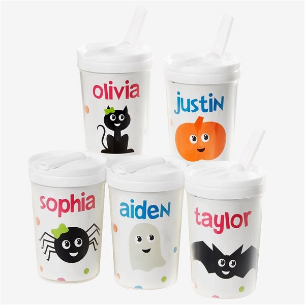 Halloween Character Personalized Toddler 8oz Sippy Cup - 30442