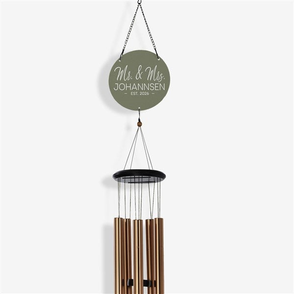 Stamped Elegance Personalized Color Printed Wind Chimes - 31113