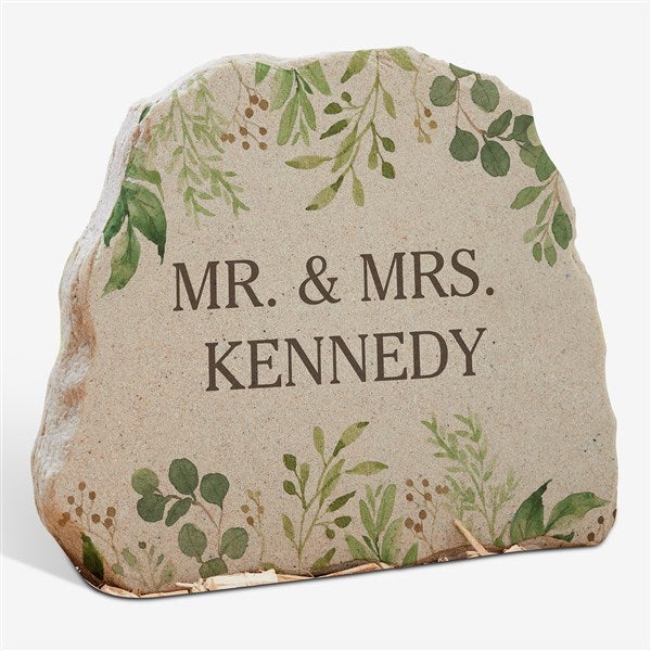 Laurels of Love Personalized Standing Garden Stone - 31124