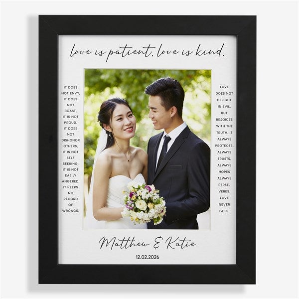 Love Is Patient Personalized Matted Frames - 31316
