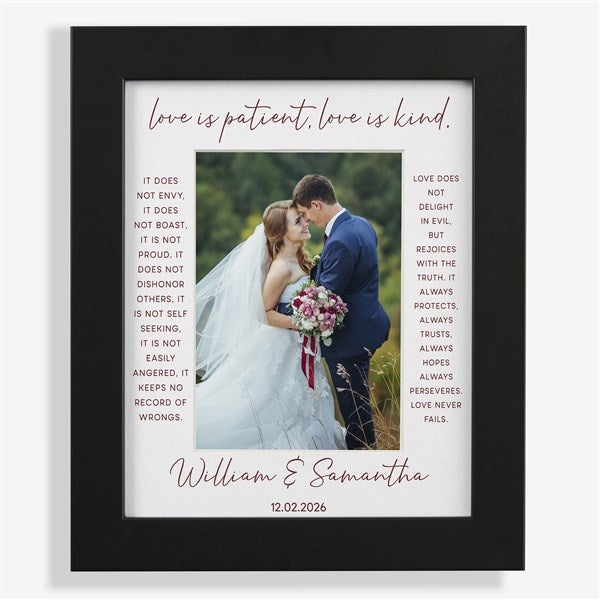 Love Is Patient Personalized Matted Frames - 31316