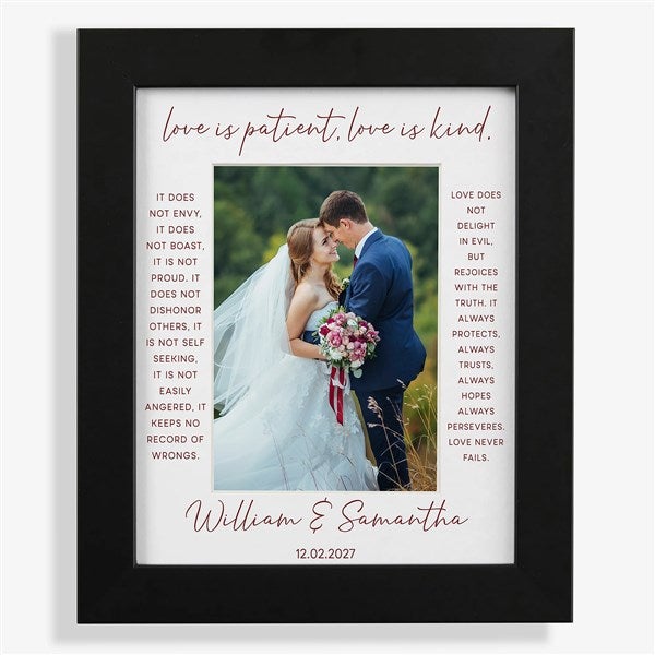 Love Is Patient Personalized Matted Frames - 31316
