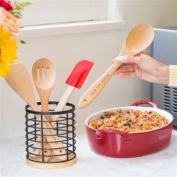 Personalized Classic Oval Baking Dish - Red