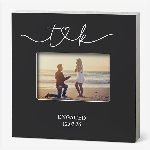 Drawn Together By Love Personalized Engagement Picture Frames - 31491