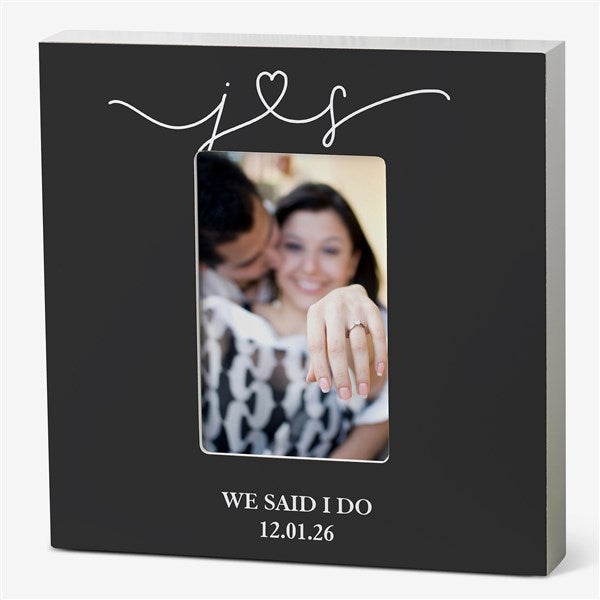 Drawn Together By Love Personalized Engagement Picture Frames - 31491