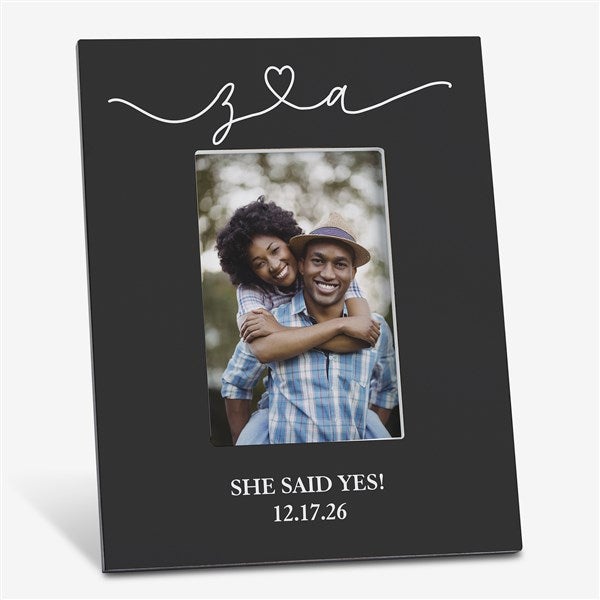 Drawn Together By Love Personalized Engagement Picture Frames - 31491