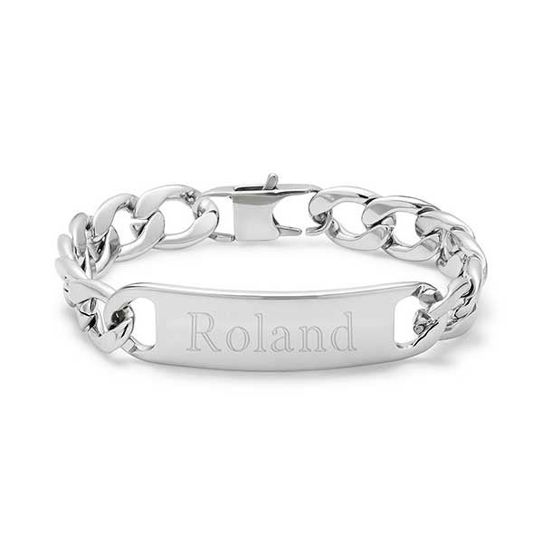 Men's Engraved ID Bracelet