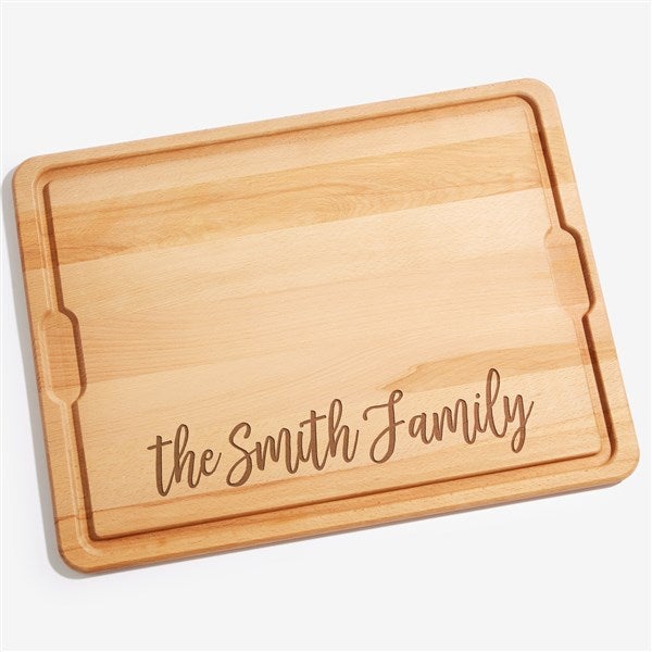 Seasonally Script Personalized Maple Cutting Boards - 31952