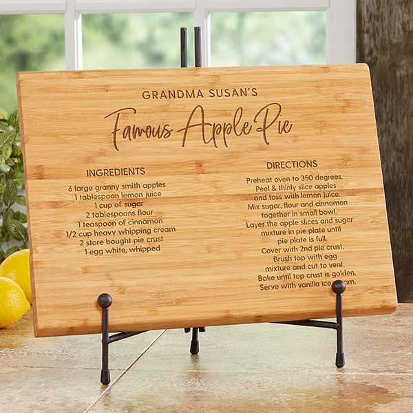 Favorite Family Recipe Personalized Bamboo Cutting Boards - 32002