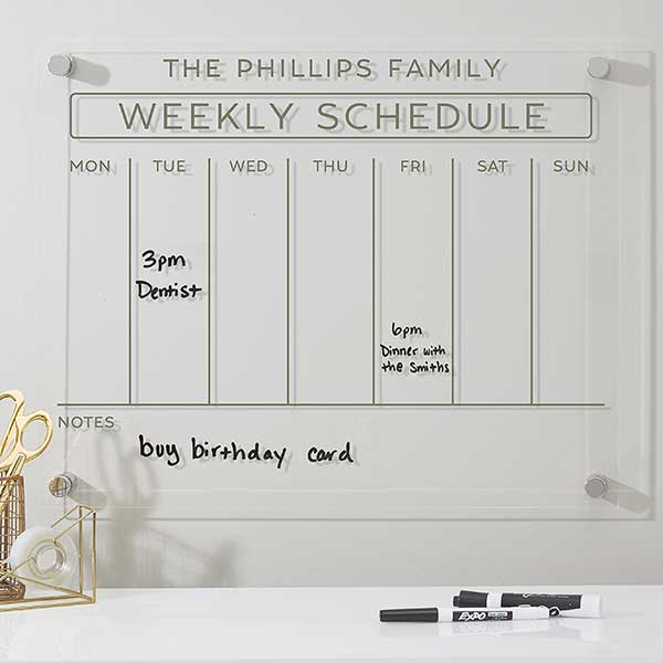 Personalized Acrylic Calendar For Wall