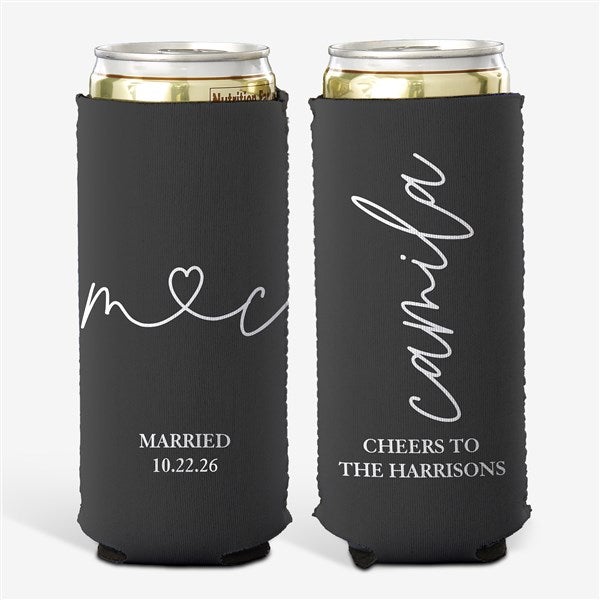 Drawn Together By Love Personalized Slim Can Cooler - 32368