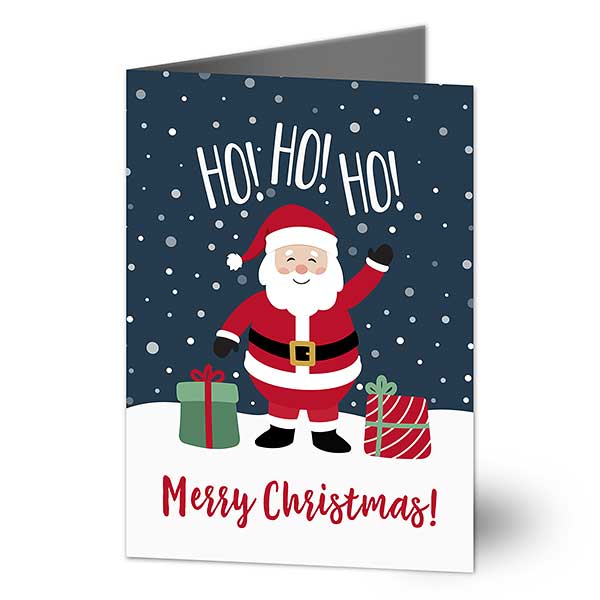 Santa Personalized Christmas Greeting Cards - 32483