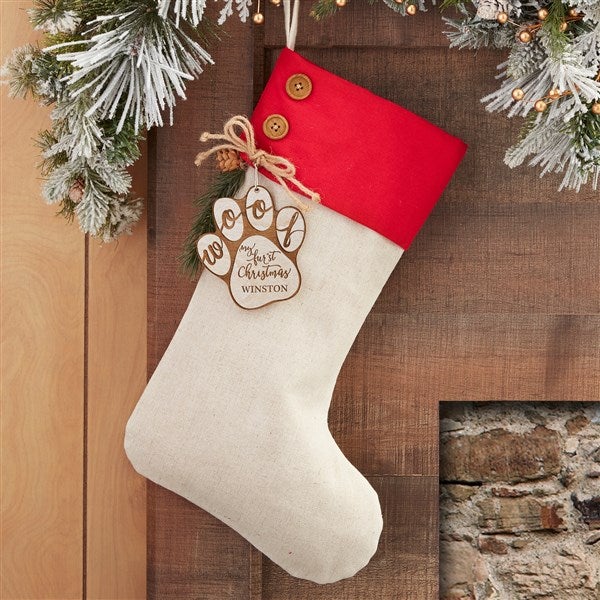 Happy Howl-idays Personalized Dog Christmas Stockings - 32715