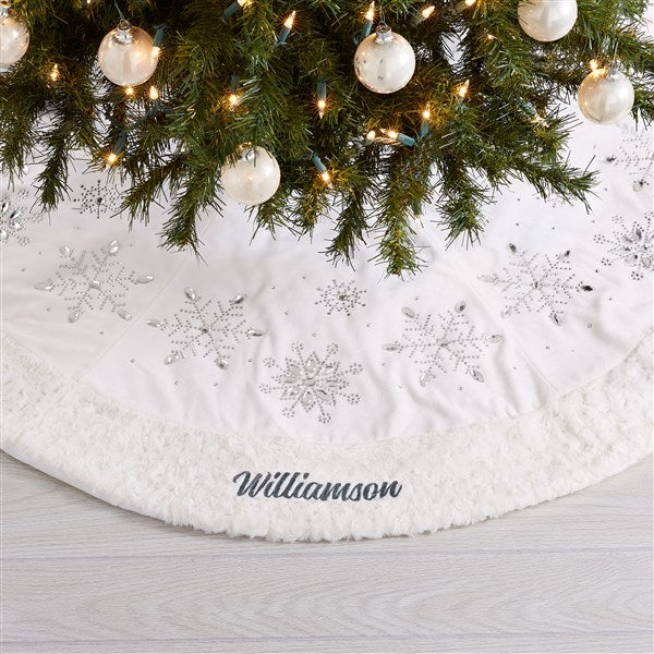 Season's Sparkle Personalized Tree Skirt - 32757