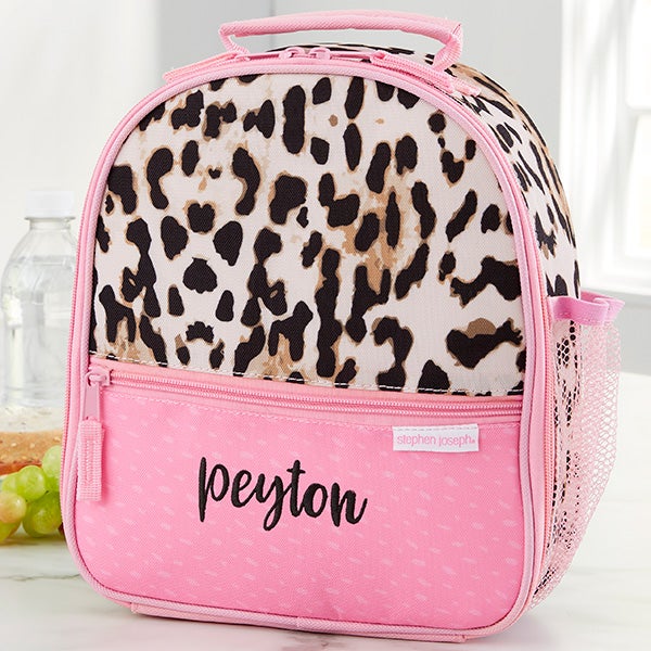 Leopard Print Personalized Lunch Bag by Stephen Joseph - 32758