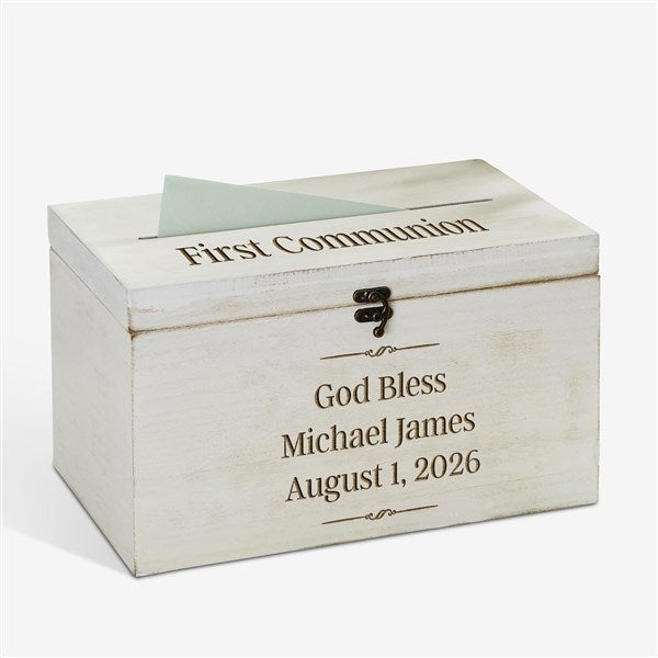 Write Your Own Religious Personalized Wood Card Box - 32858