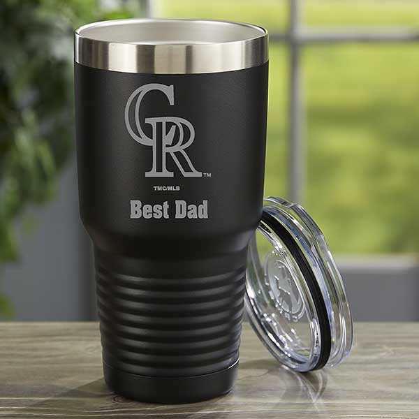 MLB Colorado Rockies Personalized Stainless Steel Tumbler  - 33099