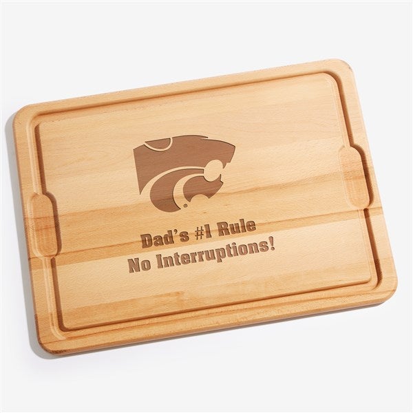 NCAA Kansas State Wildcats Personalized Maple Cutting Boards - 33484