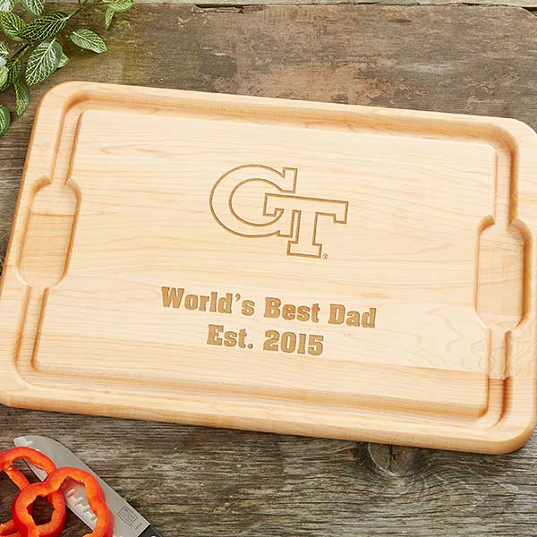 NCAA Georgia Tech Yellow Jackets Personalized Maple Cutting Boards - 33493