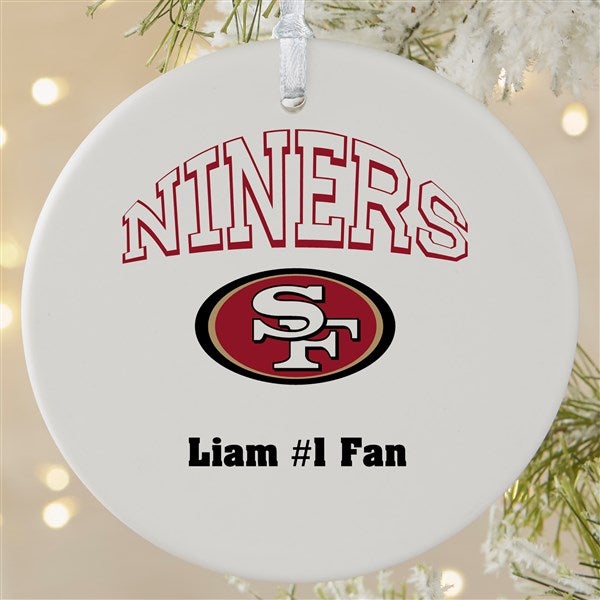 NFL San Francisco 49ers Personalized Ornaments - 33604