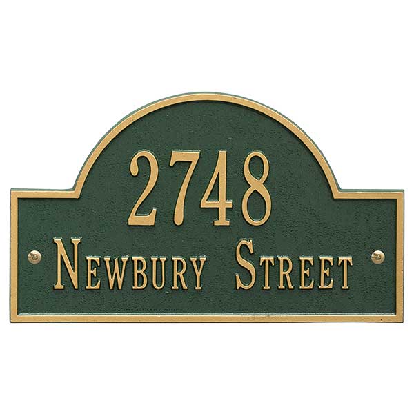 Custom Home Address Plaque - Metal - 3400D