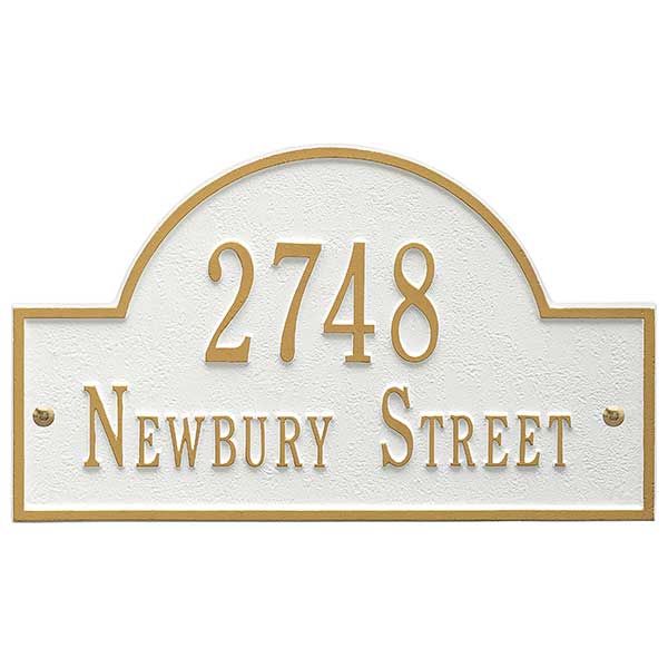 Custom Home Address Plaque - Metal - 3400D