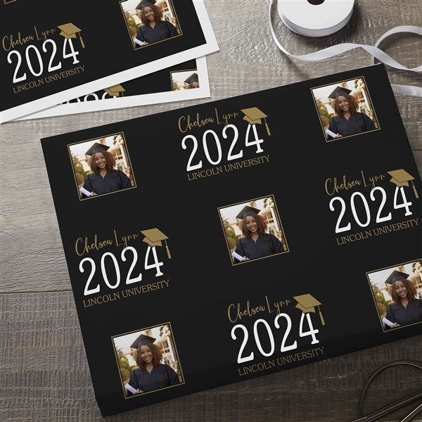 Classic Graduation Personalized Wrapping Paper - 34467