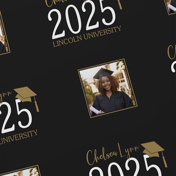 Classic Graduation Personalized Wrapping Paper