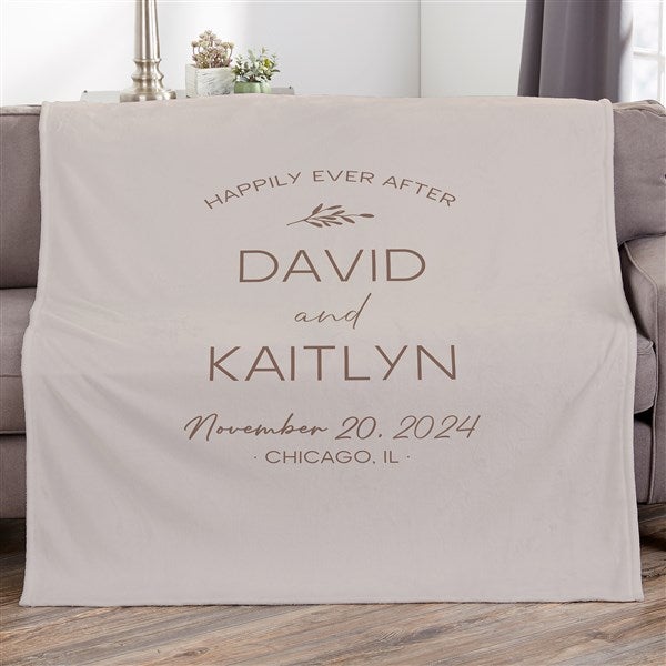 Natural Love Personalized Wedding Blankets - 34645