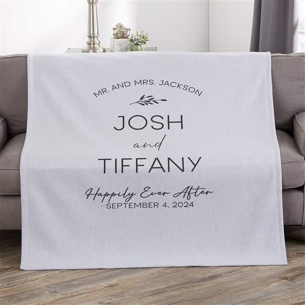 Natural Love Personalized Wedding Blankets - 34645